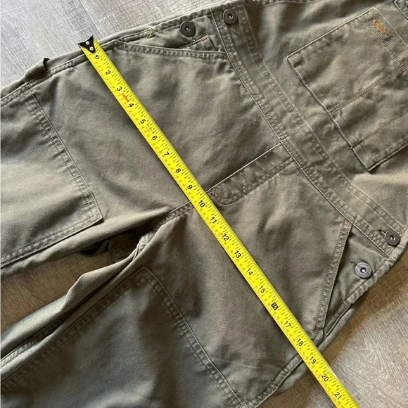 REI Cooperative Trailsmith Double Knee Utility Canvas Overalls Women’s 0 Green - Picture 9 of 14